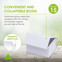 White Magnetic Boxes with Lids in Bulk