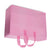 16x6x12 Large Frosted Pink Plastic Bags with Handles