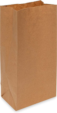 Prime Line Packaging 4LB 5x3.13x9.75 500 Pack Disposable Kraft Brown Paper Lunch Bags, Extra Small Paper Bags for Bakery, Snacks, Treats, Bulk Sacks