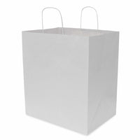 14x10x16.75 White Paper Bags with Handles