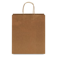 10x6.75x12 Brown Paper Takeout Bags with Handles