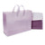 16x6x12 Large Frosted Lilac Purple Plastic Bags with Handles