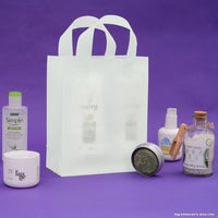 8x4x10 Small Frosted Mint Plastic Bags with Handles