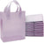 8x4x10 Small Frosted Lilac Purple Plastic Bags with Handles