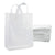 10x5x13 Medium Frosted White Plastic Bags with Handles