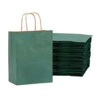 Green Paper Bags with Handles