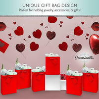 Red Gift Bags with Handles