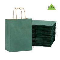 Green Paper Bags with Handles