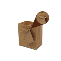 Gold Pattern Brown Kraft Gift Bags