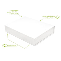 White Magnetic Boxes with Lids in Bulk