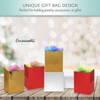 Red and Gold Metallic Gift Bags