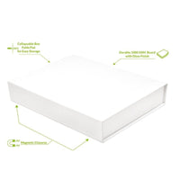 White Magnetic Boxes with Lids in Bulk