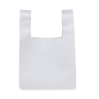 12x7x21 Bulk White Heat Sealed Reusable Fabric T Shirt Bags