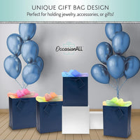 Navy Blue Gift Bags with Handles