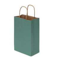 Green Paper Bags with Handles