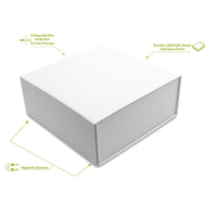 White Magnetic Boxes with Lids in Bulk