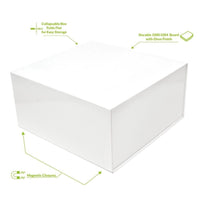 White Magnetic Boxes with Lids in Bulk