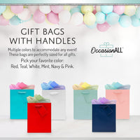 Red Gift Bags with Handles