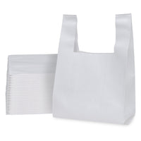 12x7x21 Bulk White Heat Sealed Reusable Fabric T Shirt Bags