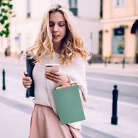 Green Paper Bags with Handles